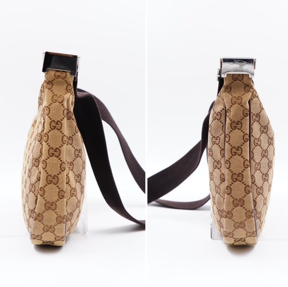 ❌️❌️SOLD❌️❌️AO47❤️ GUCCI  GG Monogram HalfMoon Crossbody bag - Picture 6 of 15